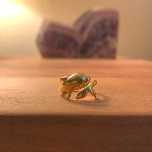 Beach Babe Dolphin Ring