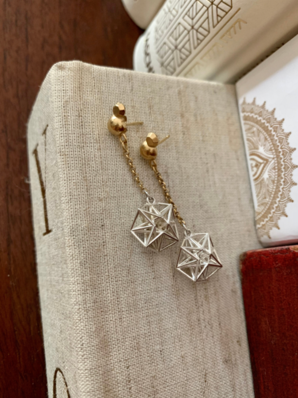 Metatron Compass Drop Earrings