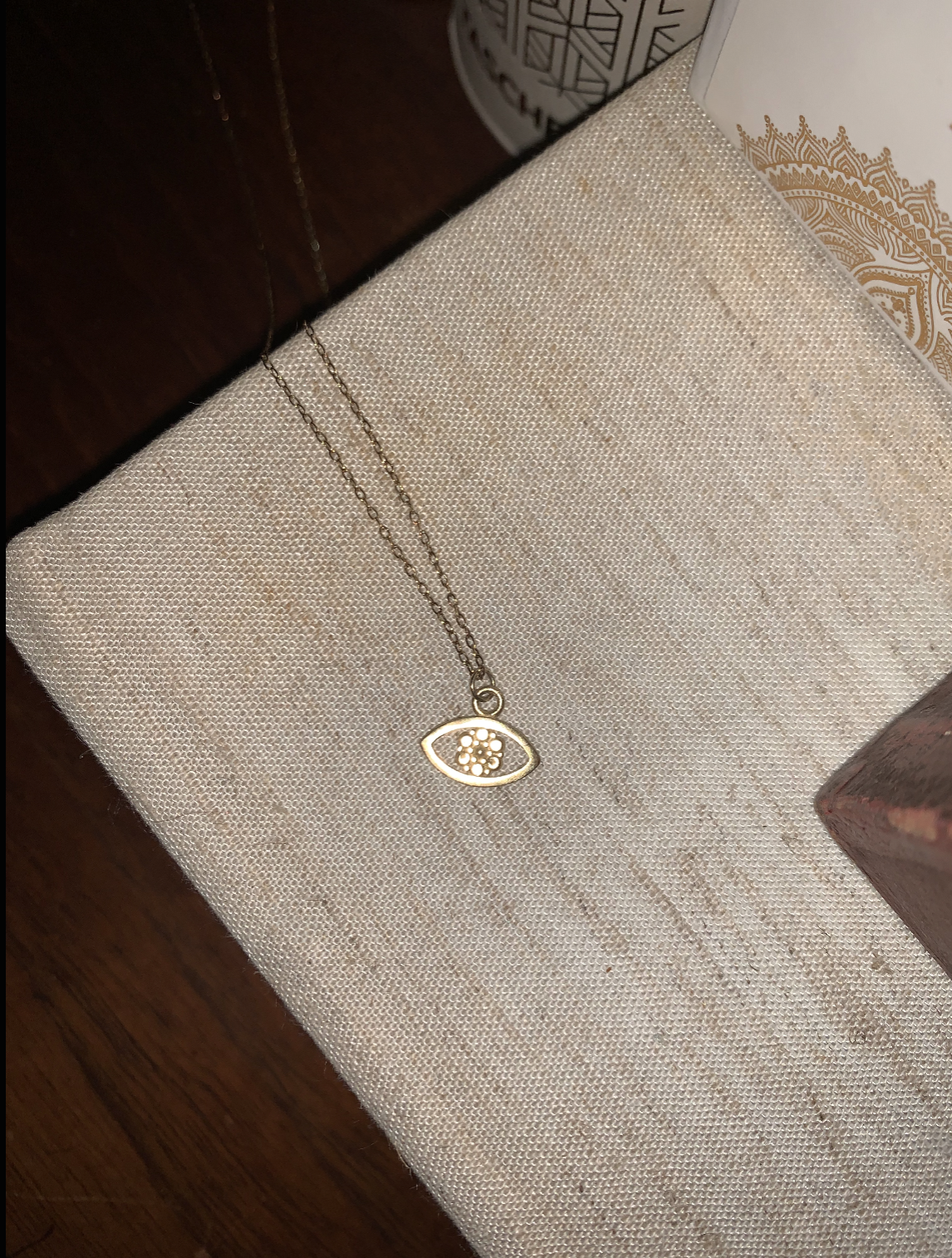 Tiny Evil Eye Protection Necklace